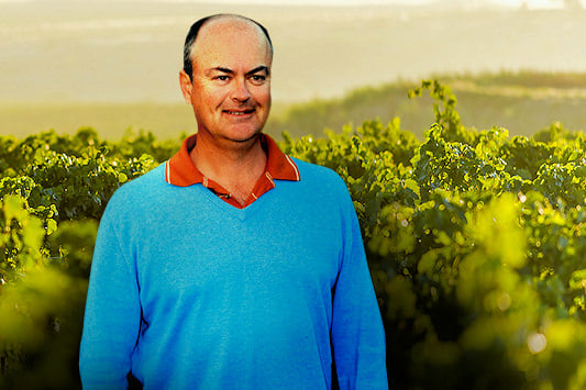 Ludwig van der Westhuizen with the Cape Winelands in the background.