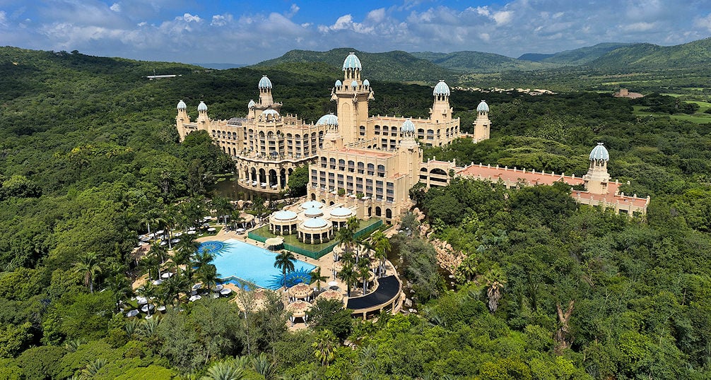 Aerial view of The Palace of The Lost City.