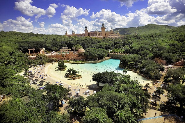 Aerial view of The Valley of Waves.