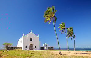 A colonial building in Mozambique.