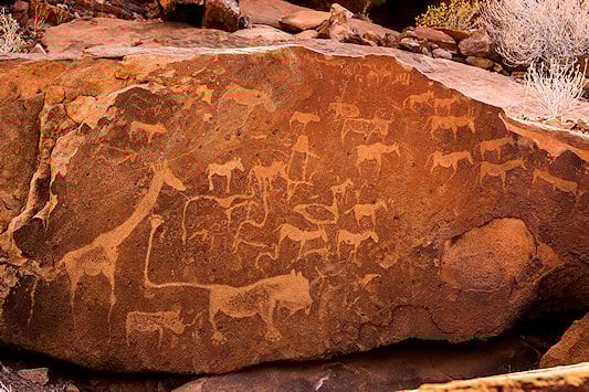 Example of Southern African rock art.