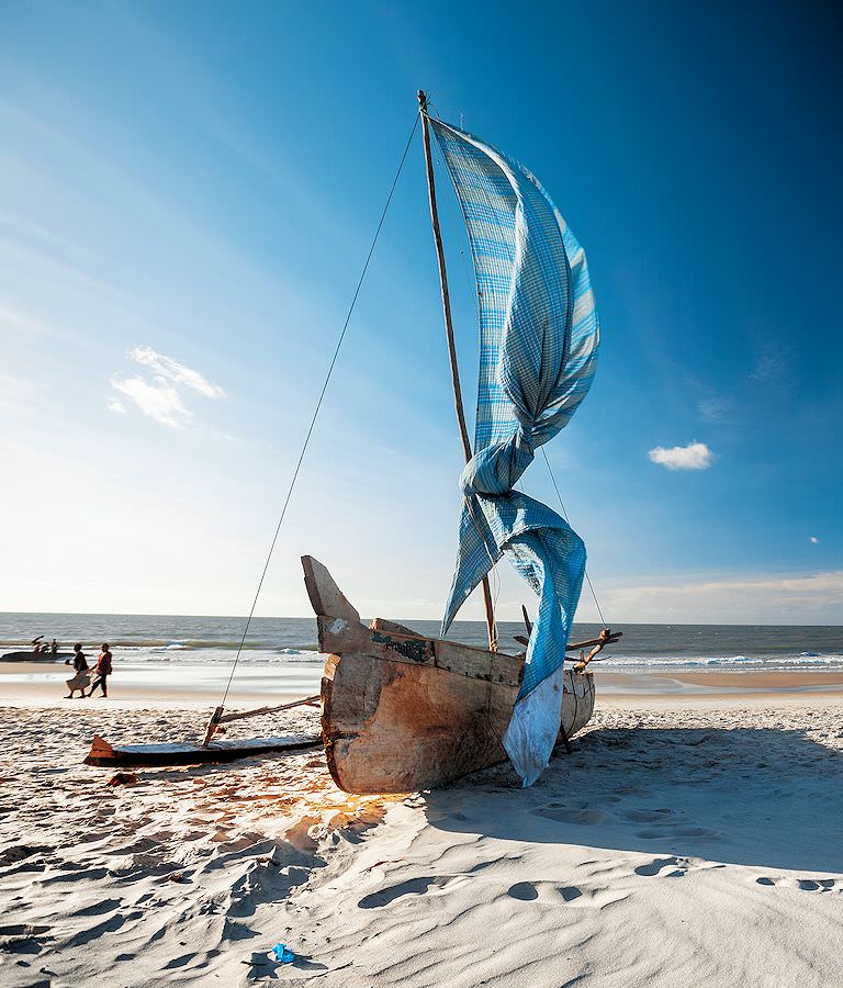 Tropical beach in Mozambique.