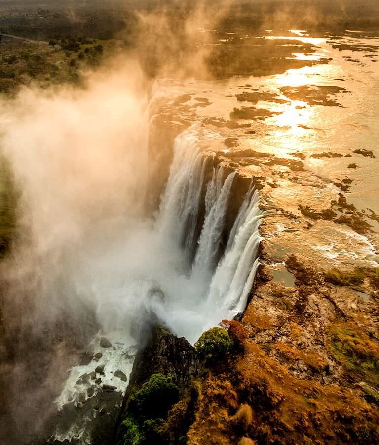 View of Victoria Falls.