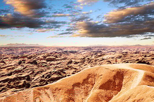 The landscape near Swakopmund in Namibia.
