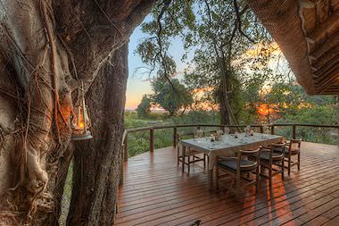 Safari Lodge sunset.