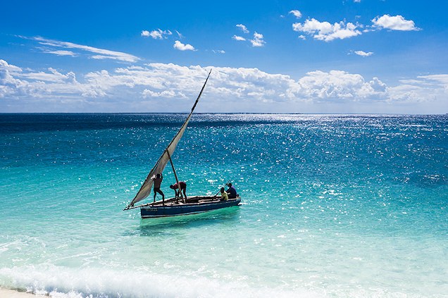 Dhow in Mozambique.