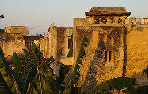 Rundown buildings on Ilha de Mozambique.