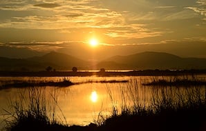 Sunset in Pilanesberg.