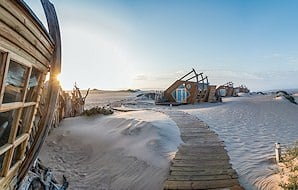 Shipwreck Lodge on the Skeleton Coast.