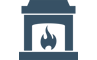 In-room fireplace icon