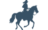 Horseback riding icon