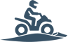 Quad biking icon