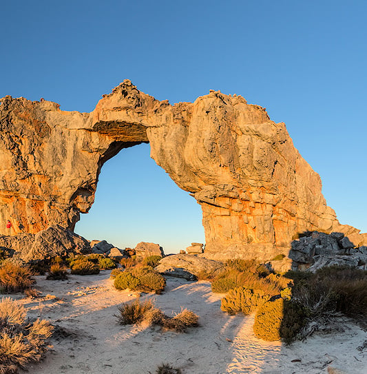 Wolfberg Arch natural sandstone formation in the Cederberg mountains, South Africa.
