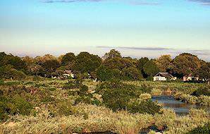 Lion Sands River Lodge is one of a few lodges that overlook the Sabie River.