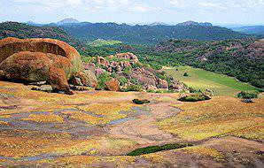 The bizarre rock formations of Matobo National Park.