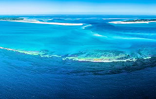 Azure blue waters of the Bazaruto Archipelago.